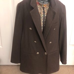 LNWOT DUMAS brown with gold buttons blazer❤️